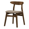Monarch Specialties I 1365 - Dining Chair, 32" Height, Set Of 2, Side, Upholstered, Kitchen, Dining Room, Dark Walnut, Beige Fabric, Modern - - Mounts For Less