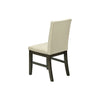 Monarch Specialties I 1376 - Dining Chair, 37" Height, Set Of 2, Upholstered, Dining Room, Kitchen, Cream Fabric, Grey Solid Wood, Transitional - - Mounts For Less