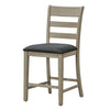 Monarch Specialties I 1382 - Dining Chair, 44" Height, Counter Height, Dining Room, Kitchen, Set Of 2, Upholstered, Side, Transitional - - Mounts For Less