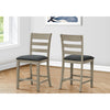 Monarch Specialties I 1382 - Dining Chair, 44" Height, Counter Height, Dining Room, Kitchen, Set Of 2, Upholstered, Side, Transitional - - Mounts For Less