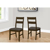 Monarch Specialties I 1396 - Dining Chair, 37" Height, Set Of 2, Upholstered, Side, Dining Room, Kitchen, Brown Solid Wood, Brown Fabric, Transitional - - Mounts For Less