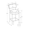 Monarch Specialties I 2245 - Barstool, Counter Height, Set Of 2, Kitchen, Black Leather Look, Black Metal, Contemporary, Modern - - Mounts For Less