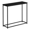 Monarch Specialties I 2250 - Accent Table, Console, Entryway, Narrow, Sofa, Living Room, Bedroom, Black Laminate, Black Metal, Contemporary, Modern - - Mounts For Less