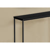 Monarch Specialties I 2250 - Accent Table, Console, Entryway, Narrow, Sofa, Living Room, Bedroom, Black Laminate, Black Metal, Contemporary, Modern - - Mounts For Less