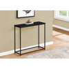Monarch Specialties I 2250 - Accent Table, Console, Entryway, Narrow, Sofa, Living Room, Bedroom, Black Laminate, Black Metal, Contemporary, Modern - - Mounts For Less