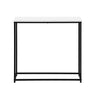 Monarch Specialties I 2252 - Accent Table, Console, Entryway, Narrow, Sofa, Living Room, Bedroom, White Laminate, Black Metal, Contemporary, Modern - - Mounts For Less