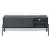 Monarch Specialties I 2739 - Tv Stand, 60 Inch, Console, Media Entertainment Center, Storage Cabinet, Living Room, Bedroom, Grey Laminate, Black Metal, Contemporary, Modern - - Mounts For Less