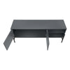 Monarch Specialties I 2739 - Tv Stand, 60 Inch, Console, Media Entertainment Center, Storage Cabinet, Living Room, Bedroom, Grey Laminate, Black Metal, Contemporary, Modern - - Mounts For Less