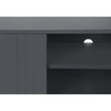 Monarch Specialties I 2739 - Tv Stand, 60 Inch, Console, Media Entertainment Center, Storage Cabinet, Living Room, Bedroom, Grey Laminate, Black Metal, Contemporary, Modern - - Mounts For Less