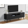Monarch Specialties I 2754 - Tv Stand, 72 Inch, Console, Media Entertainment Center, Storage Drawer, Black Laminate, Mid Century, Modern - - Mounts For Less