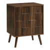 Monarch Specialties I 2788 - Accent Table, End, Side Table, Small, Storage, Lamp, Walnut Laminate, Modern - - Mounts For Less