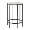Monarch Specialties I 3757 - Accent Table, End, Round, Side Table, Small, Lamp, Living Room, Bedroom, Nightstand, Washed Oak Laminate, Black Metal, Contemporary - - Mounts For Less