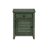 Monarch Specialties I 3948 - Accent Table, Nightstand, Storage Drawer, End, Side Table, Bedroom, Lamp, Storage, Antique Green Veneer, Transitional - - Mounts For Less