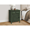 Monarch Specialties I 3948 - Accent Table, Nightstand, Storage Drawer, End, Side Table, Bedroom, Lamp, Storage, Antique Green Veneer, Transitional - - Mounts For Less