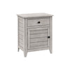 Monarch Specialties I 3950 - Accent Table, Nightstand, Storage Drawer, End, Side Table, Bedroom, Lamp, Storage, Grey Veneer, Transitional - - Mounts For Less