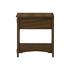 Monarch Specialties I 3955 - Accent Table, End, Side Table, Nightstand, 2 Tier, Narrow, Storage Drawer, Brown Veneer, Transitional - - Mounts For Less