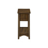 Monarch Specialties I 3955 - Accent Table, End, Side Table, Nightstand, 2 Tier, Narrow, Storage Drawer, Brown Veneer, Transitional - - Mounts For Less