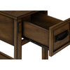 Monarch Specialties I 3955 - Accent Table, End, Side Table, Nightstand, 2 Tier, Narrow, Storage Drawer, Brown Veneer, Transitional - - Mounts For Less