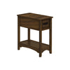 Monarch Specialties I 3955 - Accent Table, End, Side Table, Nightstand, 2 Tier, Narrow, Storage Drawer, Brown Veneer, Transitional - - Mounts For Less
