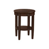 Monarch Specialties I 3975 - Accent Table, 2 Tier, Bedroom, End, Lamp, Nightstand, Round, Side Table, Brown Veneer, Traditional - - Mounts For Less
