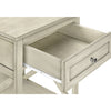 Monarch Specialties I 3984 - Accent Table, End, Side Table, 2 Tier, Bedroom, Nightstand, Lamp, Storage Drawer, Antique White Veneer, Transitional - - Mounts For Less
