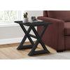 Monarch Specialties I 3987 - Accent Table, End, Side Table, Square, Nightstand, Bedroom, Lamp, Black Veneer, Transitional - - Mounts For Less