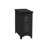 Monarch Specialties I 3995 - Accent Table, End, Side Table, Narrow, Nightstand, Bedroom, Lamp, Storage, Black Veneer, Transitional - - Mounts For Less