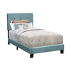 Monarch Specialties I 5806T - Bed, Twin Size, Upholstered, Bedroom, Frame Only, Youth, Teen, Juvenile, Light Blue Boucle, Transitional - - Mounts For Less