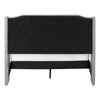 Monarch Specialties I 6045Q - Bed, Queen Size, Bedroom, Frame, Upholstered, Grey Linen Look, Chrome Metal Legs, Transitional - - Mounts For Less