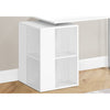 Monarch Specialties I 7600 - Computer Desk, Home Office, Left, Right Set-up, Storage Shelves, 55""L, Work, Laptop, White Laminate, Grey Metal, Contemporary, Modern - - Mounts For Less