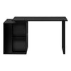 Monarch Specialties I 7601 - Computer Desk, Home Office, Left, Right Set-up, Storage Shelves, 55"L, Work, Laptop, Black Laminate, Black Metal, Contemporary, Modern - - Mounts For Less