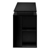 Monarch Specialties I 7601 - Computer Desk, Home Office, Left, Right Set-up, Storage Shelves, 55"L, Work, Laptop, Black Laminate, Black Metal, Contemporary, Modern - - Mounts For Less