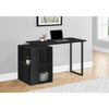Monarch Specialties I 7601 - Computer Desk, Home Office, Left, Right Set-up, Storage Shelves, 55"L, Work, Laptop, Black Laminate, Black Metal, Contemporary, Modern - - Mounts For Less