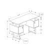 Monarch Specialties I 7605 - Computer Desk, Home Office, Laptop, Storage, 48"L, Work, White Laminate, Grey Metal, Contemporary, Modern - - Mounts For Less