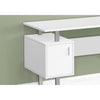Monarch Specialties I 7605 - Computer Desk, Home Office, Laptop, Storage, 48"L, Work, White Laminate, Grey Metal, Contemporary, Modern - - Mounts For Less