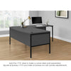 Monarch Specialties I 7730 - Computer Desk, 72"L, Home Office, Work, Laptop, Commercial Grade, File Storage Drawer, Grey Laminate, Black Metal, Contemporary, Modern - - Mounts For Less