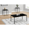 Monarch Specialties I 7894P - Table Set, 3pcs Set, Coffee, End, Black Metal, Black Laminate, Contemporary, Modern - - Mounts For Less