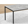 Monarch Specialties I 7896P - Table Set, 3pcs Set, Coffee, End, Black Metal, Grey Laminate, Contemporary, Modern - - Mounts For Less