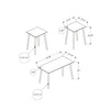 Monarch Specialties I 7899P - Table Set, 3pcs Set, Accent, Coffee, End, Living Room, Dark Walnut, Contemporary, Modern - - Mounts For Less