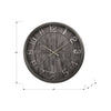 Monarch Specialties I 9025 - Clocks, 30" Round, Large Oversized, Wall Clock, Brown, Transitional - - Mounts For Less