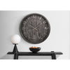 Monarch Specialties I 9025 - Clocks, 30" Round, Large Oversized, Wall Clock, Brown, Transitional - - Mounts For Less
