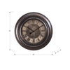 Monarch Specialties I 9027 - Clocks, 30" Round, Large Oversized, Wall Clock, Brown, Transitional - - Mounts For Less