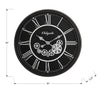 Monarch Specialties I 9032 - Clocks, 30" Round, Gear Mechanism, Large Oversized, Wall Clock, Black, Transitional - - Mounts For Less