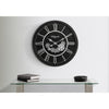 Monarch Specialties I 9032 - Clocks, 30" Round, Gear Mechanism, Large Oversized, Wall Clock, Black, Transitional - - Mounts For Less