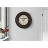 Monarch Specialties I 9046 - Clocks, 20" Round, Wall Clock, Antique Brown, Transitional - - Mounts For Less
