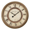 Monarch Specialties I 9047 - Clocks, 20" Round, Wall Clock, Antique Brown, Transitional - - Mounts For Less