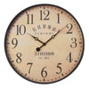 Monarch Specialties I 9053 - Clocks, 20" Round, Wall Clock, Antique Brown, Transitional - - Mounts For Less