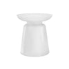 Monarch Specialties I 9317 - Accent Table, Drum, Side, End, Nightstand, Lamp, Living Room, Bedroom, White Metal, Contemporary, Modern - - Mounts For Less