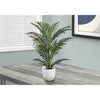 Monarch Specialties I 9508 - Artificial Plant, 28" Tall, Palm Tree, Indoor, Faux, Fake, Floor, Greenery, Potted, Real Touch, Decorative, Green Leaves, White Pot - - Mounts For Less