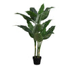 Monarch Specialties I 9512 - Artificial Plant, 42" Tall, Evergreen Tree, Indoor, Faux, Fake, Floor, Greenery, Potted, Decorative, Green Leaves, Black Pot - - Mounts For Less